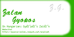 zalan gyopos business card